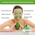 Bio Avocado Vegan Totes Meer Schlammmaske Pflegende Tiefenreinigung Entspannende Gesichtsbehandlung Mitesser-Entferner Hautheilende Tonerde-Maske